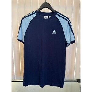 NWT Men's Adidas Originals  3 Stripes Blue Shirt Size Small
